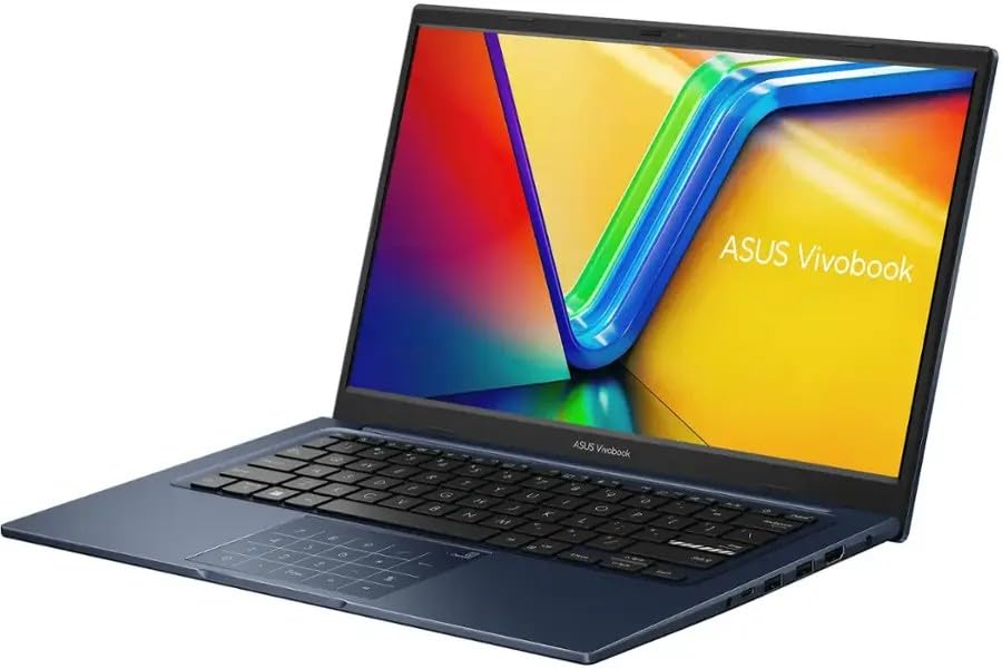ASUS Vivobook 14" FHD Laptop, Intel Core 13th 1315U, 8GB RAM, 256GB SSD(128GB PCIe + 128GB Portable Hard Drive, 720p Webcam, win11, w/Wireless Mouse)