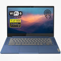 Lenovo Slim 3 Chromebook Laptop, 14” FHD Touchscreen, MediaTek Kompanio 520, 4GB RAM, 64GB eMMC, Webcam, Wi-Fi 6, MicroSD Card Reader, Bluetooth, Chrome OS, Blue