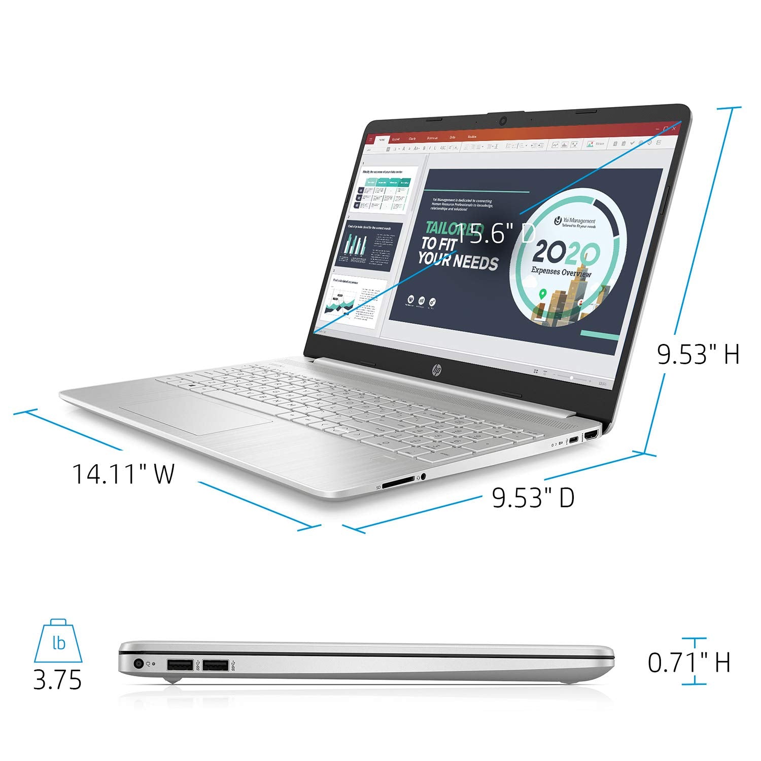 HP Business Laptop, 15.6" HD Touchscreen, Intel Core i3-1115G4 Processor (Up to 4.10 GHz), 11 Hr Battery Life, Micro-Edge, Anti-Glare Screen, Thin & Portable, Win 11…