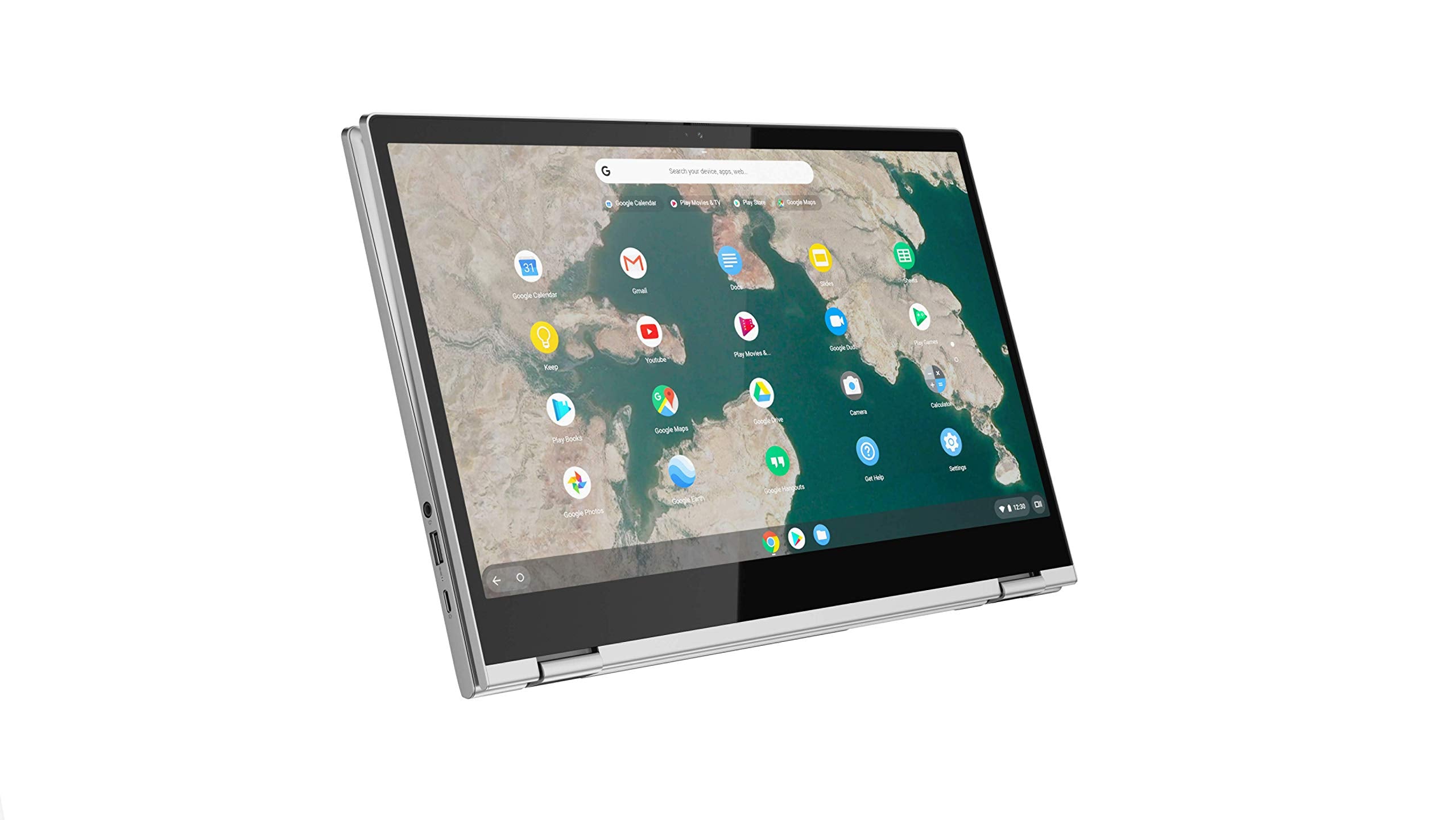 Lenovo Chromebook C340 2-in-1 Laptop, 15.6" FHD (1920 X 1080) Touchscreen Display, Intel Pentium Gold 4417U Processor, Chrome OS, 81T90003US, Mineral Grey