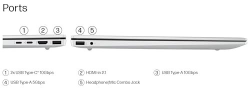 HP Omnibook 5 16" AI Laptop - AMD Ryzen AI 7 (50 Tops) - Copilot+ PC - 2K (1920 x 1200) Touchscreen - 16GB Memory - 1TB SSD – Windows 11 – 128GB Portable SSD