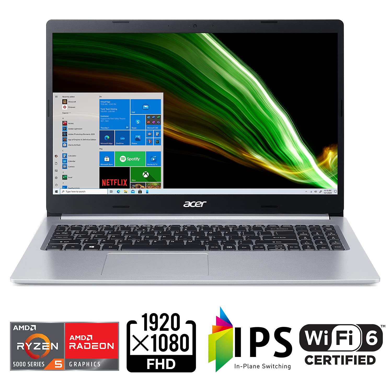 Acer Aspire Slim Laptop, 15.6 inches Full HD