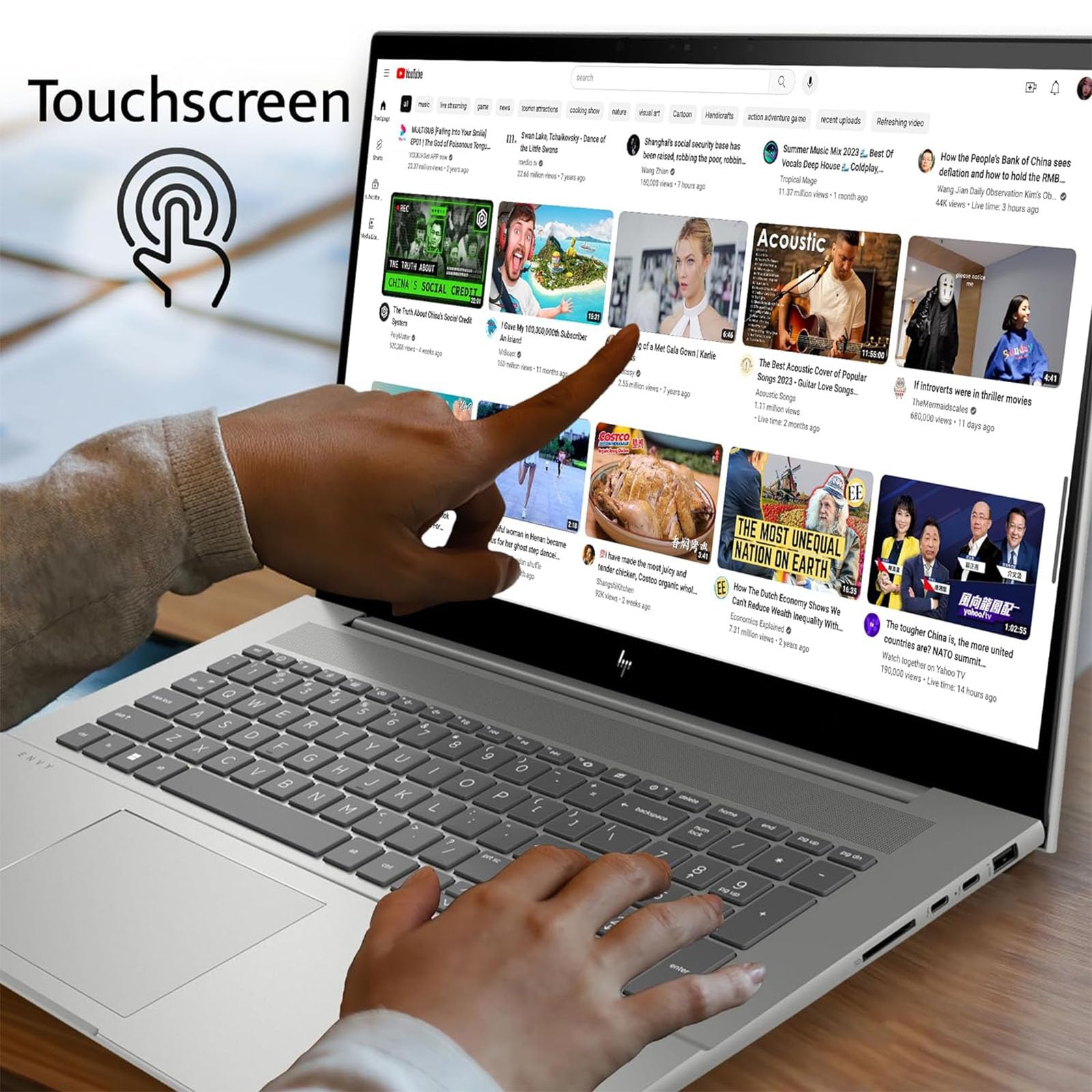 HP-Laptops Touchscreen-17inch - Windows 11 - Stylus Pen - AMD Ryzen 5 7530U - College Students Business - 2024 Computadoras Laptop en oferta - Wi-Fi 6 - Large Screen