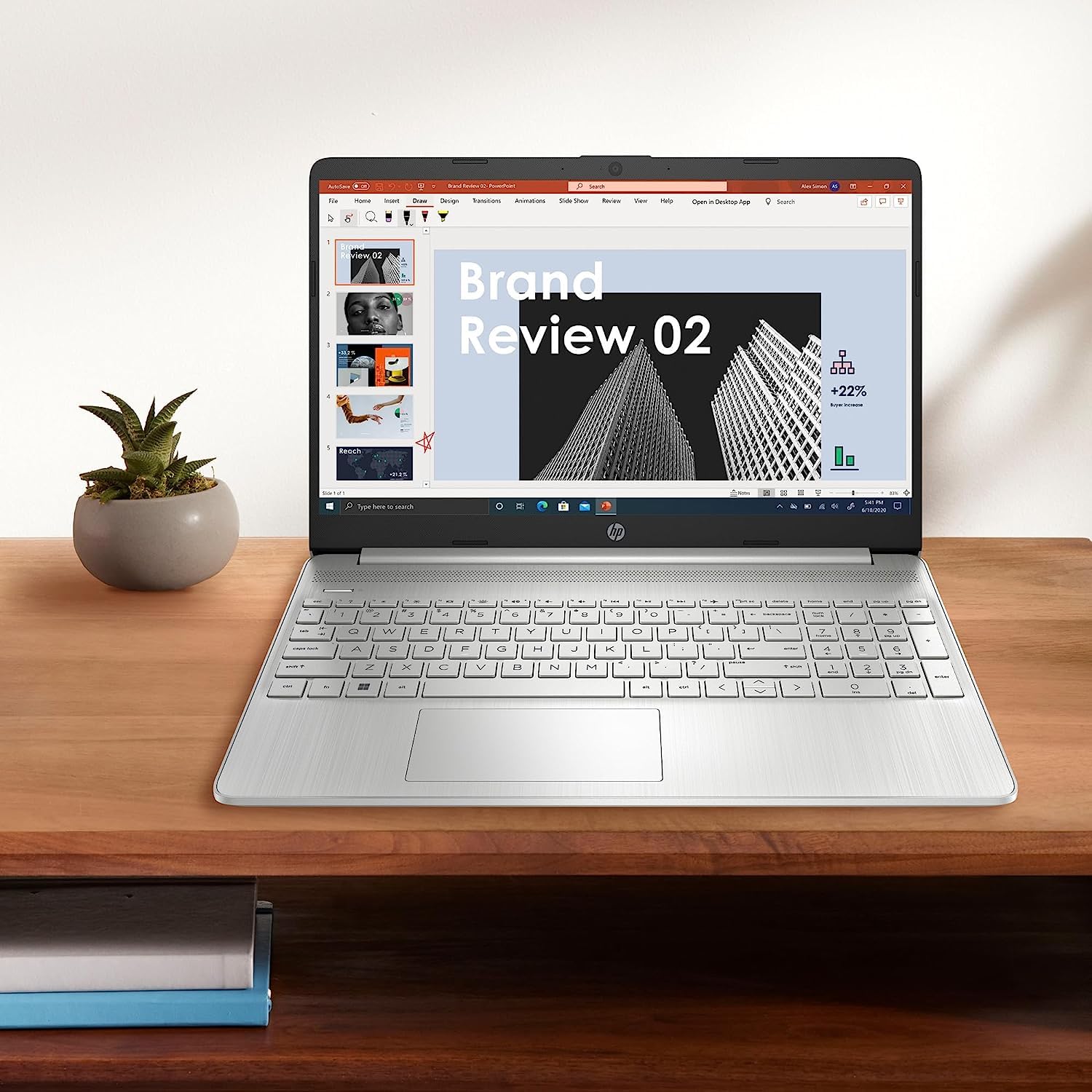 HP 15.6" HD Busienss Laptop, 6-core AMD Ryzen 5 5500U(up to 4.0GHz), 16GB RAM, 1TB PCIE SSD, USB-A&C, WiFi, Fast Charge, Windows 11 + GM Accessory, Silver