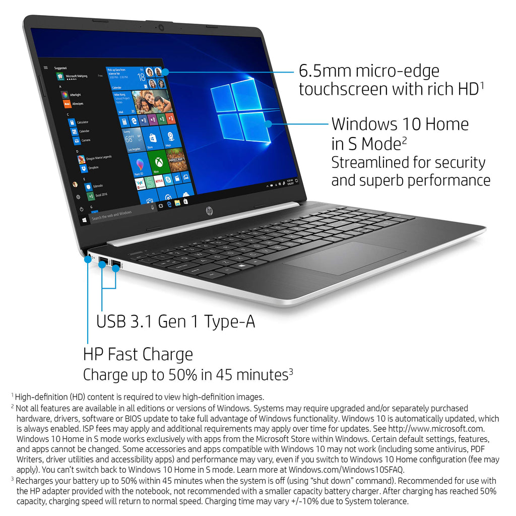 HP 15-Inch HD Touchscreen Laptop