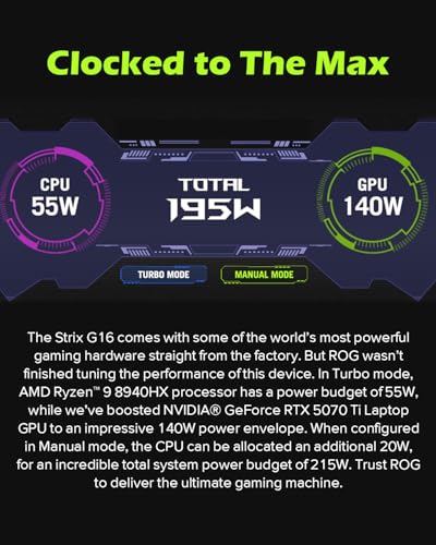 ASUS ROG Strix G17 (2022) Gaming Laptop, 17.3” 144Hz IPS FHD Display, NVIDIA GeForce RTX 3050 GPU, AMD Ryzen 7 6800H Processor, 16GB DDR5 RAM, 512GB SSD, RGB Keyboard, Windows 11, G713RC-RS73