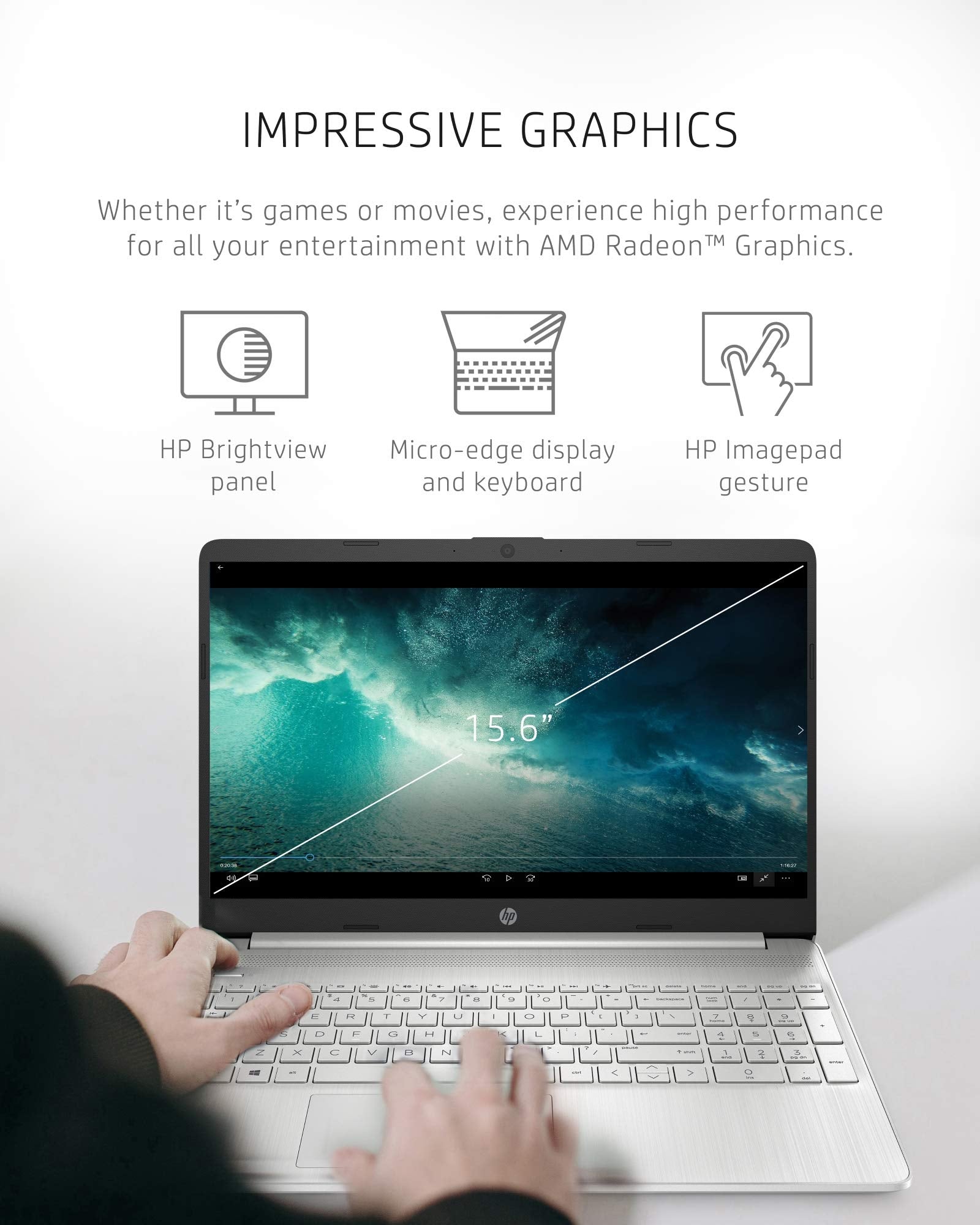 HP 15.6inch Touchscreen Business Laptop - Intel 13th Core i3-1315U(Up to 4.5GHz), Intel UHD Graphics, Anti-Glare, Windows 11 Pro (8 GB RAM, 512 GB SSD)