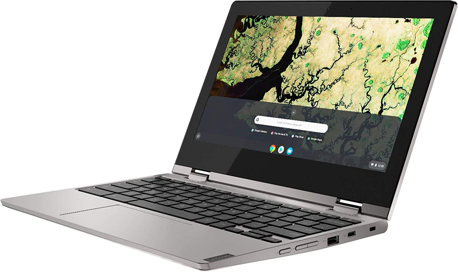 Lenovo Chromebook C340 2-in-1-11.6" HD Touch, Intel Celeron N4000, 4GB RAM - Platinum Gray