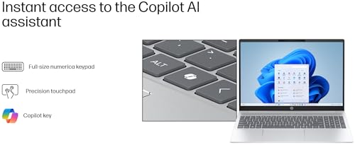 HP Omnibook 5 16" AI Laptop - AMD Ryzen AI 7 (50 Tops) - Copilot+ PC - 2K (1920 x 1200) Touchscreen - 16GB Memory - 1TB SSD – Windows 11 – 128GB Portable SSD