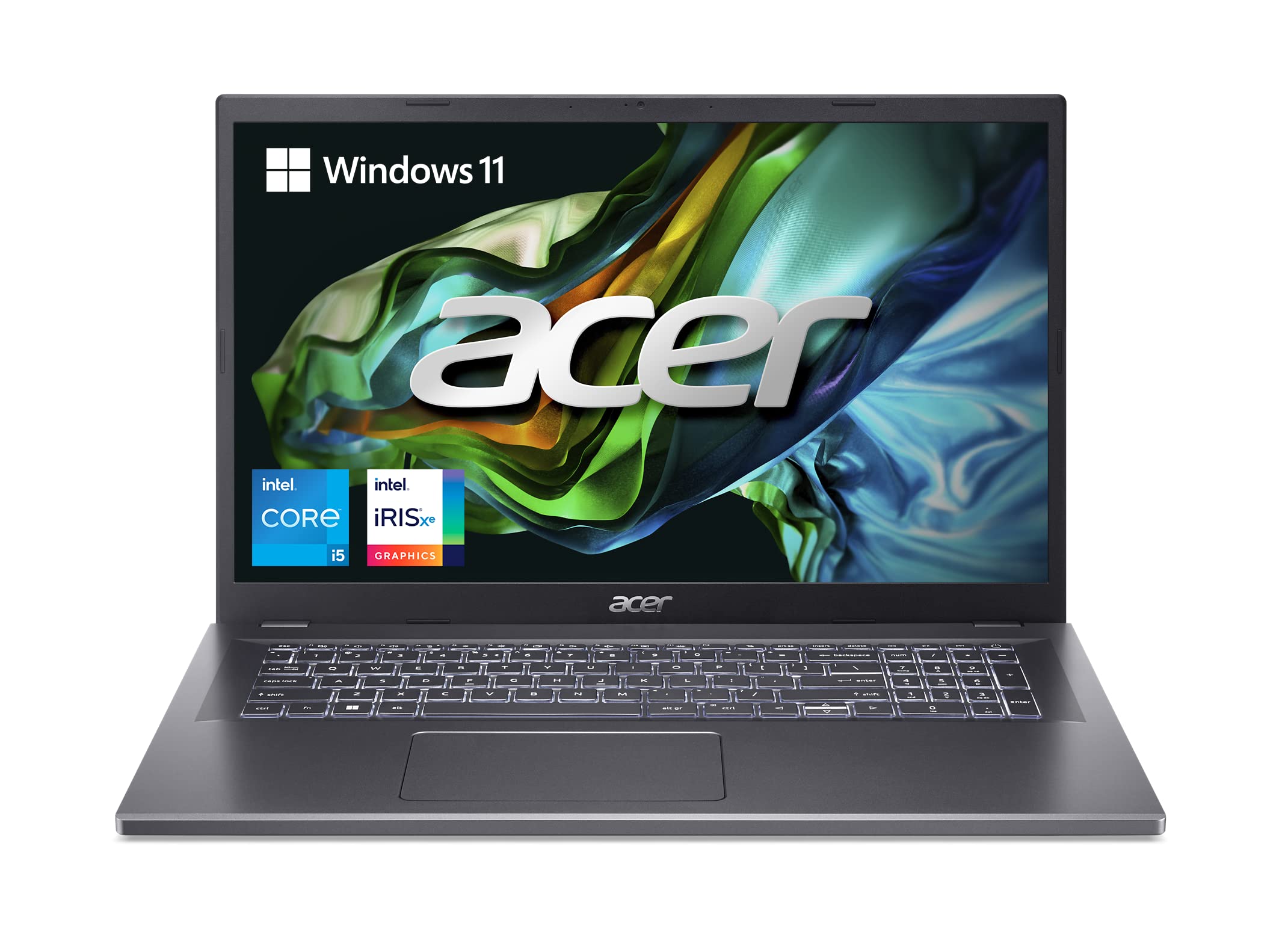 acer Aspire 5 A515-57-598B Slim Laptop - 15.6" Full HD IPS Display - 12th Gen Intel i5-12450H Octa Core Processor - 16GB DDR4-512GB NVMe SSD - WiFi 6 - Amazon Alexa - Windows 11 Home, Gray