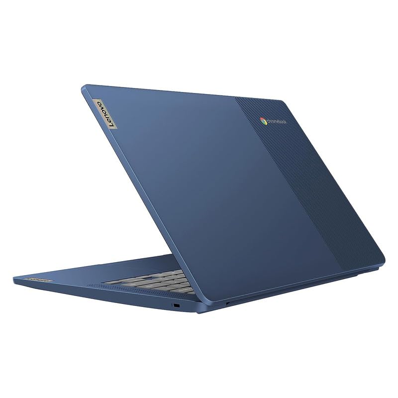 Lenovo IdeaPad Slim 3 Chromebook, 14'' Full HD (1920 x 1080) Display, 8-Core MediaTek Kompanio 520 CPU, 4GB RAM, 192GB (64GB eMMC + 128GB Micro SD Card), Wi-Fi 6, Abyss Blue, EAT Laptop Foldable Stand