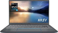 MSI Prestige Evo Professional Laptop 14" FHD Ultra-Thin Bezel Display, Intel Core i7-1195G7, 32GB RAM, 1TB SSD, Backlight Keyboard , Thunderbolt 4, No Optical Drive, Carbon Gray ,Windows 10 Home
