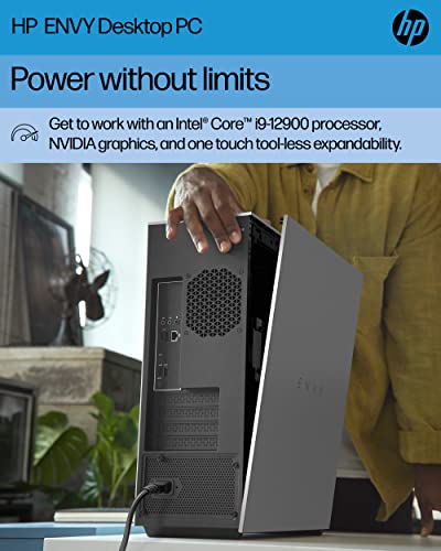 HP Envy Desktop TE02-0187ct Home & Business Desktop,12th Gen Intel® Core i7-12700, 32 GB DDR4 RAM, 512GB SSD + 1TB HDD, GeForce RTX 3060 Ti, Windows 11 Home,Wi-Fi 6 + and Bluetooth® 5.2
