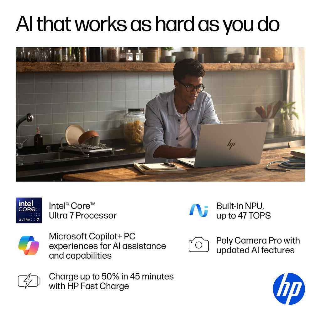 HP OmniBook 7 17 Inch Touchscreen Laptop for Business & Gaming, 17.3" FHD 400 nits, Intel 8-Core Ultra 7 258V, 32 GB DDR5 RAM, 4 TB SSD, NVIDIA RTX 4050, Backlit Keyboard, 5MP IR Cam, Windows 11 Pro