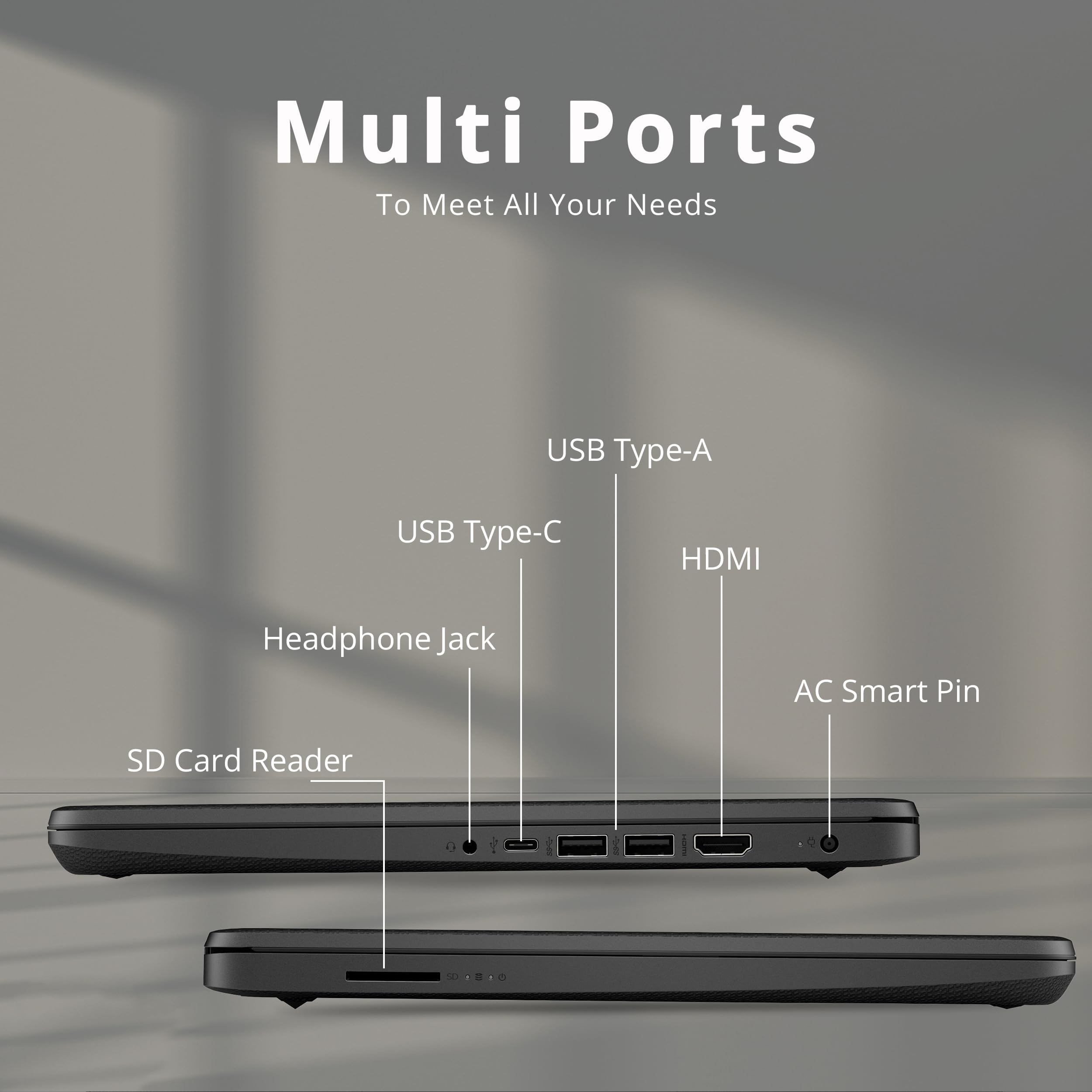 HP Stream 14" HD BrightView Laptop, Intel Celeron N4120 Processor, 4GB RAM, 64GB SSD, Intel UHD Graphics, 720p Webcam, WiFi, HDMI, Win 11 S, Black (Renewed)