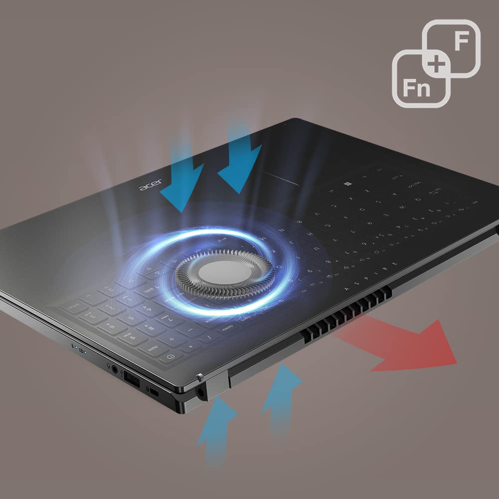 acer Aspire 5 A515-57-598B Slim Laptop - 15.6" Full HD IPS Display - 12th Gen Intel i5-12450H Octa Core Processor - 16GB DDR4-512GB NVMe SSD - WiFi 6 - Amazon Alexa - Windows 11 Home, Gray