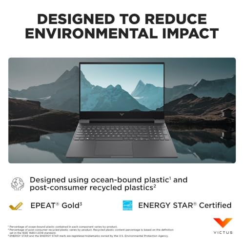 HP Victus 15.6" 144Hz FHD Gaming Laptop,AMD Ryzen 5 7535HS,AMD Radeon RX 6550M,Beats RTX 2050,Backlit Keyboard,Windows11 Pro, Mica Silver