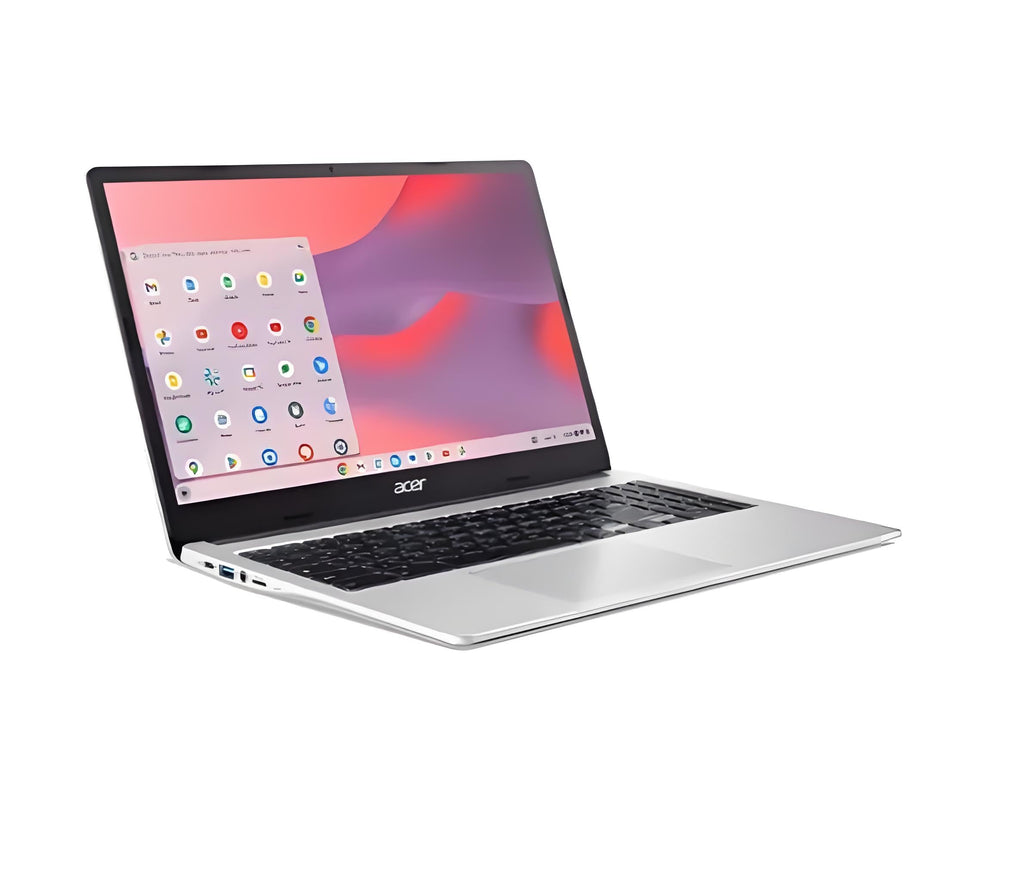 ACER Chromebook 315 15.6" HD Laptop Intel Pentium N6000 4GB LPDDR4X 128GB eMMC with Protective Sleeve - Silver