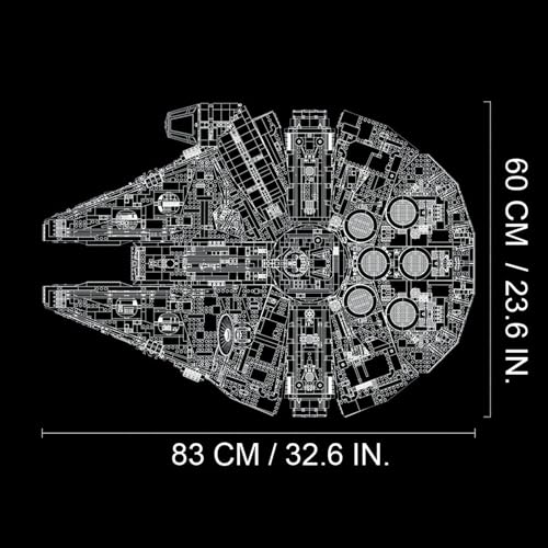 LEGO Star Wars Millennium Falcon - Building Set for Adults, Ages 16+ - Gift for Birthday - Movie Collectible Model Kit - Display in Home or Office - 75192