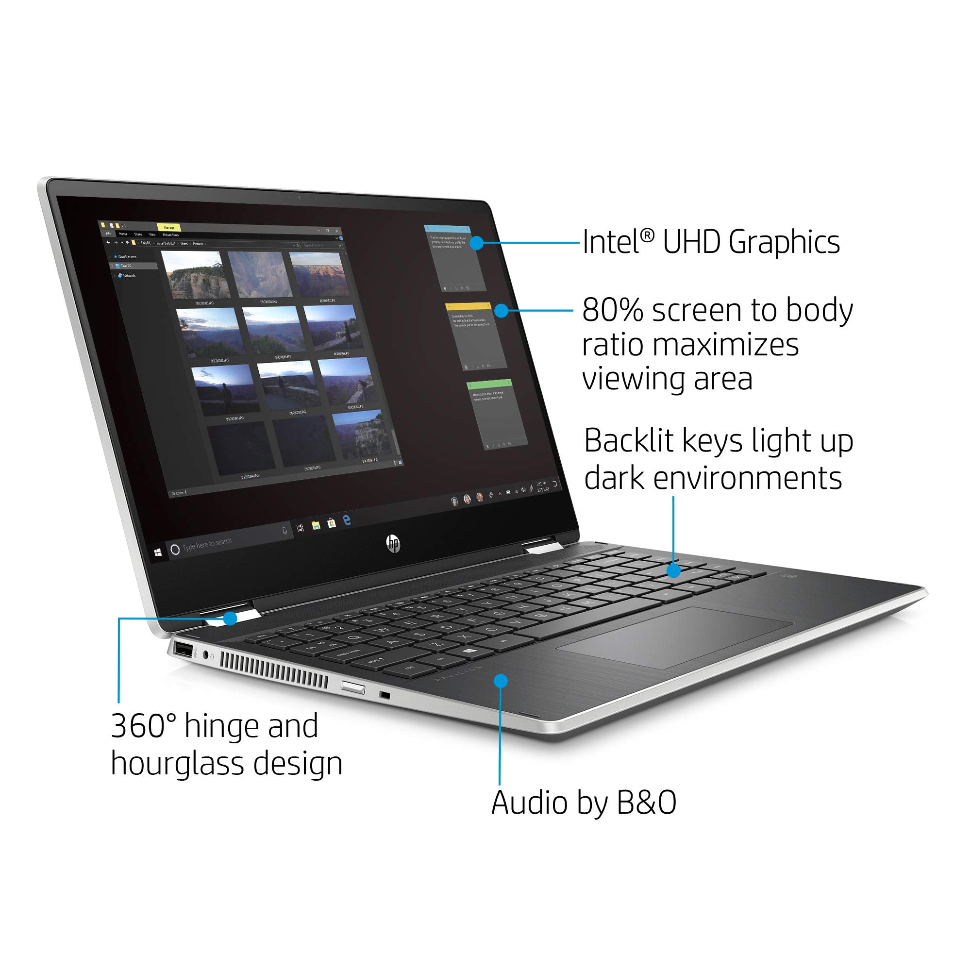 HP Pavilion x360 14 Convertible 2-in-1 Laptop, 14” HD Touchscreen Display, Intel Core i5, 8 GB DDR4 RAM, 512 GB SSD Storage, Windows 10 Home, Backlit Keyboard (14-dh2010nr, 2020 Model)