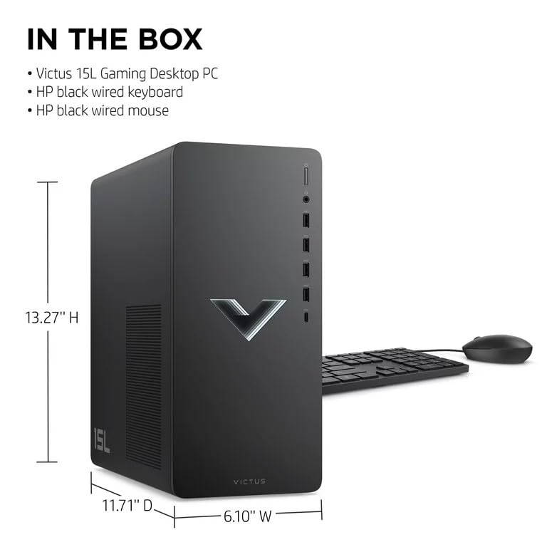 HP 2023 Victus 15L Gaming Desktop PC