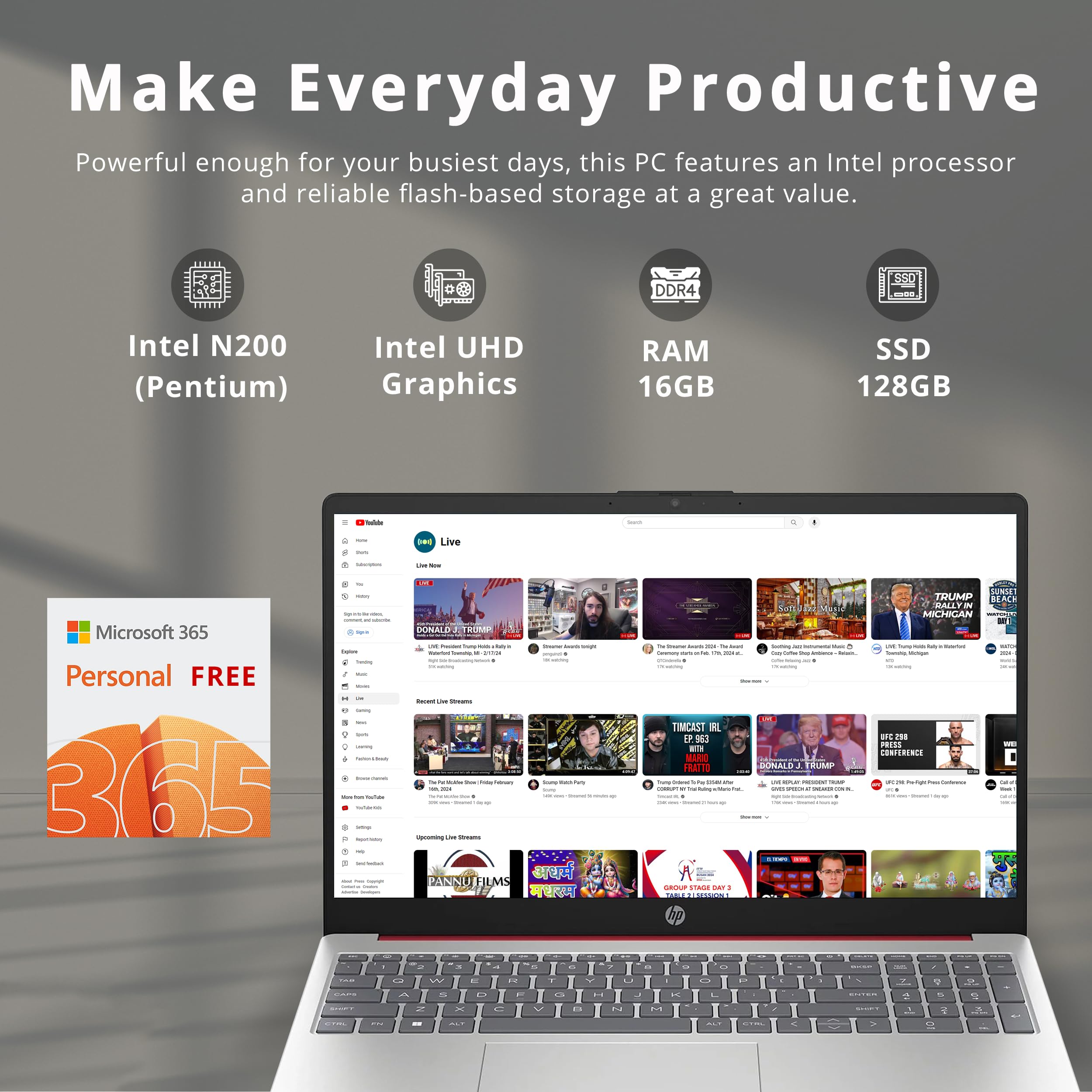 HP 15.6" Portable Laptop