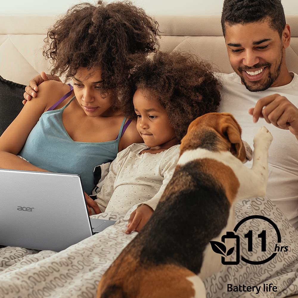 acer Aspire 5 A515-45-R74Z Slim Laptop | 15.6" Full HD IPS | AMD Ryzen 5 5500U Hexa-Core Mobile Processor | AMD Radeon Graphics | 8GB DDR4 | 256GB NVMe SSD | WiFi 6 | Backlit KB | Windows 11 Home