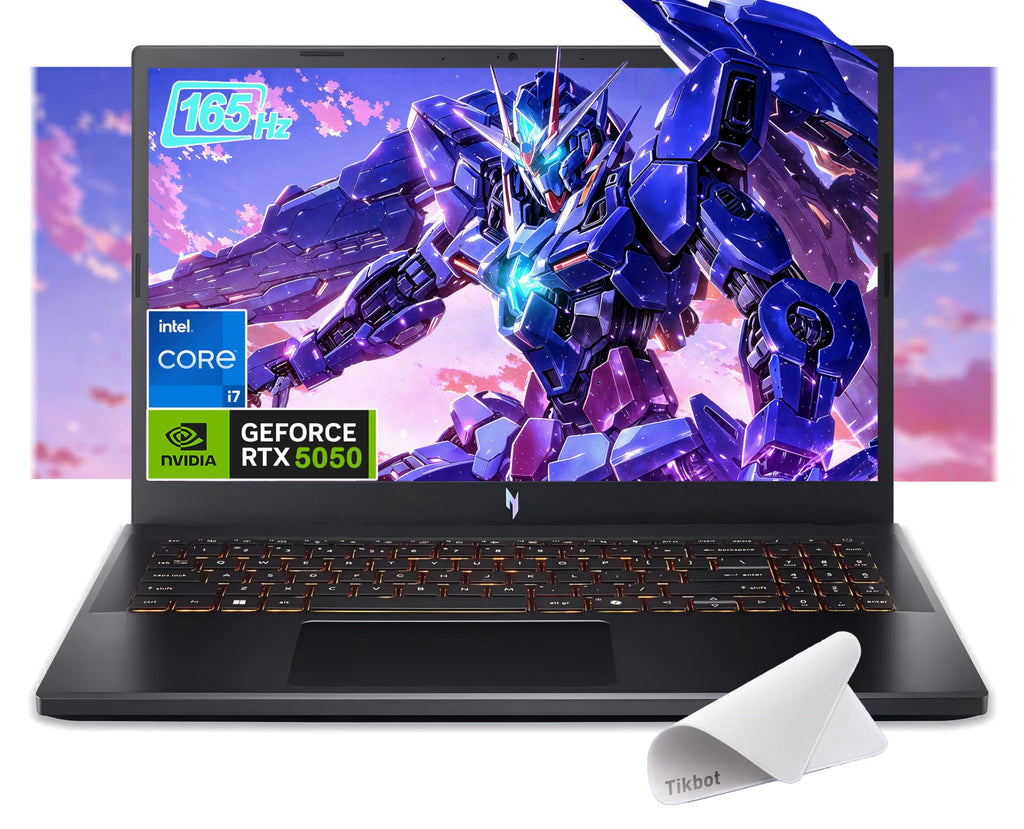 acer Nitro V 15.6" FHD IPS 165Hz Gaming Laptop， Intel Core i7-13620H, NVIDIA GeForce RTX 5050，Windows 11 Home，with Mouse pad