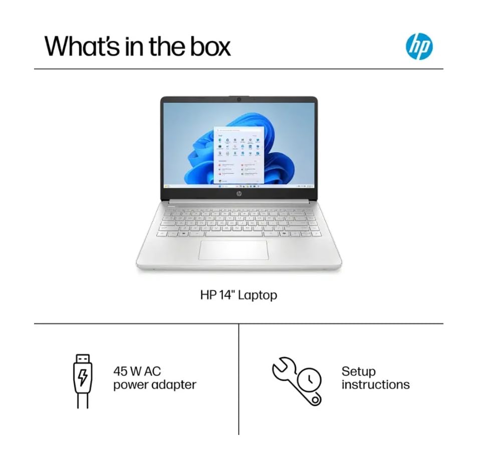 HP 2025 Student Business Laptop, Intel Processor N150(up to 3.6 GHz), 14 Inch LED Screen,1 Year Office 365, Windows 11 Home,w/YYY Accessories,