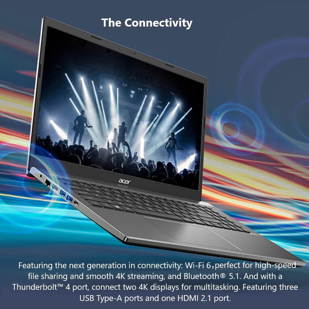 Acer Aspire 16 AI Ready Laptop | 16" WUXGA 1920 x 1200 IPS Display | Intel Core Ultra 7 Processor 155U | Intel Graphics | 32GB LPDDR5X | 1TB Gen4 SSD | Wi-Fi 6E | Windows 11 Home | A16-71M-767Z