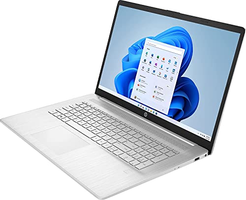 HP 17.3" Full HD Laptop, AMD Ryzen 5 5500U (Beat i5-10500), 8GB RAM, 512GB NVMe SSD, USB-C, Fingerprint, HDMI, Webcam, WiFi, Windows 10 Home in S Mode, Natural Silver