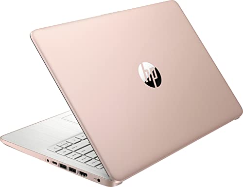 HP 14" Ultral Light Laptop for Students and Business, Intel Quad-Core N4120, 4GB RAM, 128GB Storage(64GB eMMC+64GB Ghost Manta SD), 1 Year Office 365, Webcam, HDMI, WiFi, USB-A&C, Win 11 S