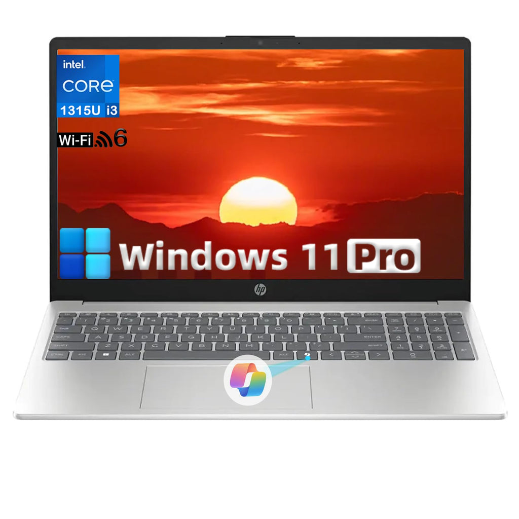 HP 15.6inch Touchscreen Business Laptop - Intel 13th Core i3-1315U(Up to 4.5GHz), Intel UHD Graphics, Anti-Glare, Windows 11 Pro (8 GB RAM, 512 GB SSD)