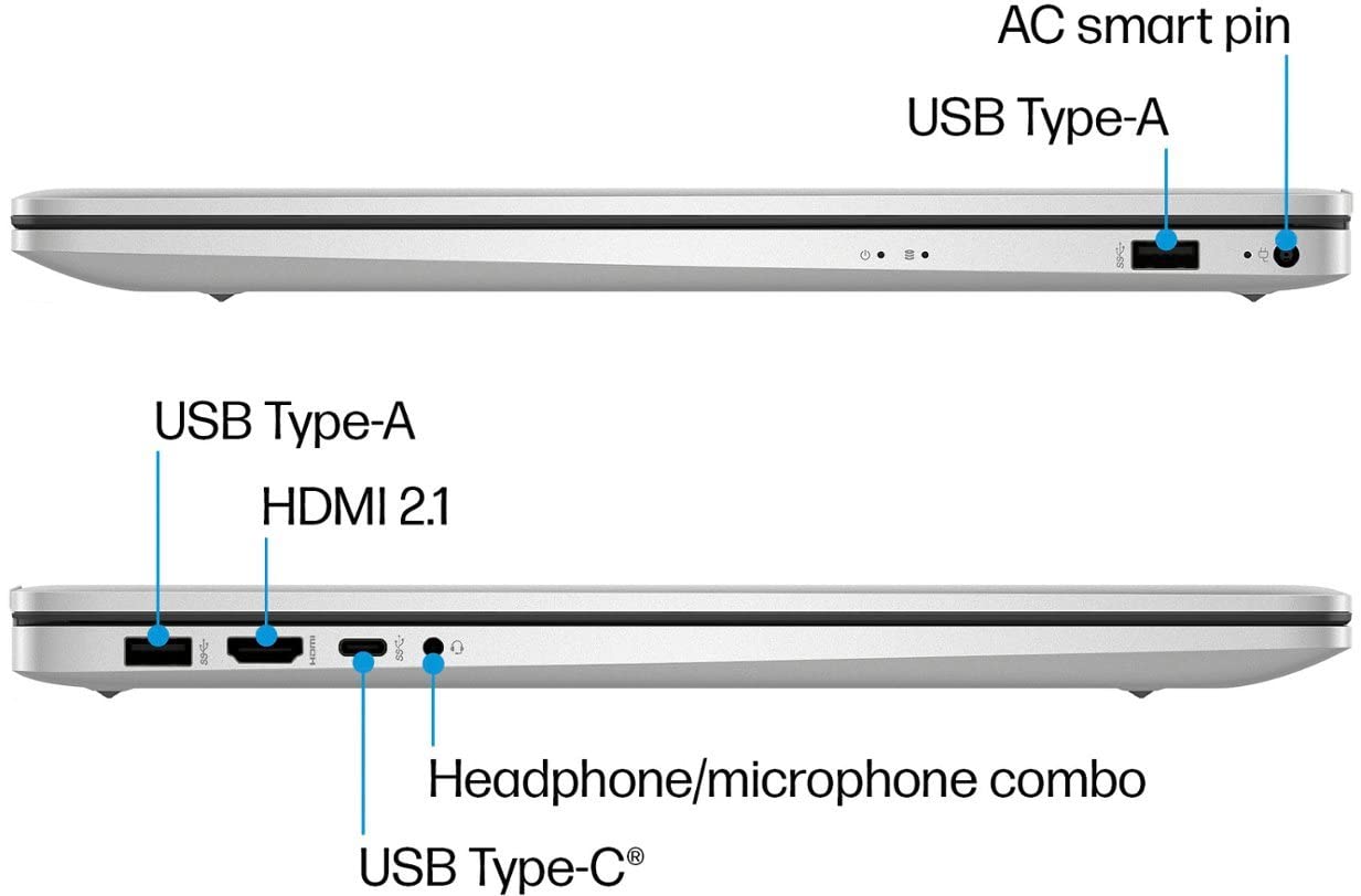 hp 17.3'' Laptop, Intel Quad Core i3-1125G4 Processor, Anti-Glare Display, Long Battery Life, Wi-Fi and Bluetooth, Webcam, HDMI, NLY MP, Windows 11, Silver