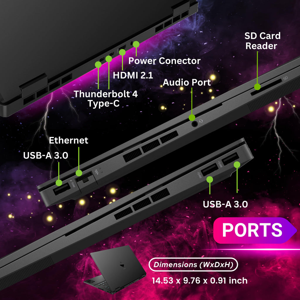 HP OMEN 16 Gaming Laptop, 16.1" QHD(2560 x 1440) 165Hz, 14-Core i9-12900H(Upto 5GHz), RTX 3060, RGB Backlit Keyboard, Ethernet, Thunderbolt 4, WiFi 6, Windows 11 Home, Black(16GB DDR5 RAM | 1TB SSD)