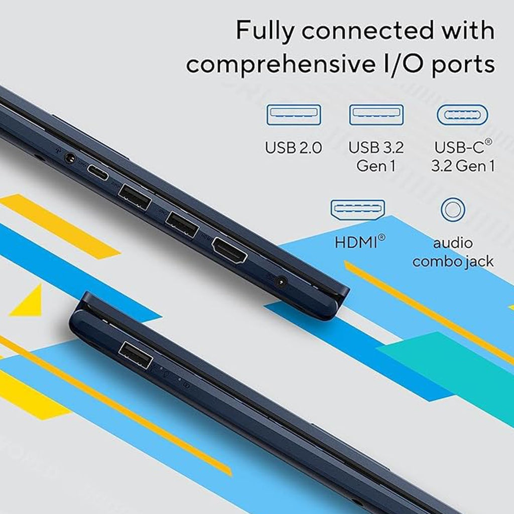 ASUS VivoBook 15 Thin and Light Laptop, 15.6” FHD Display, Intel Core i3-1215U Processor, 8GB DDR4 RAM, 512GB PCIe SSD, Windows 11 Home S Mode, Quiet Blue, F1504ZA-AS34