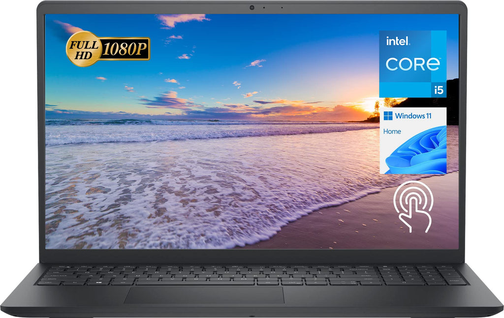 Dell 2023 Inspiron 15 Laptop, 15.6 Inch Touchscreen Display, Intel Core i7-1355U Processor (10 Core), Intel Iris Xe Graphics, Bluetooth, Wifi6, Windows 11 Home, Black