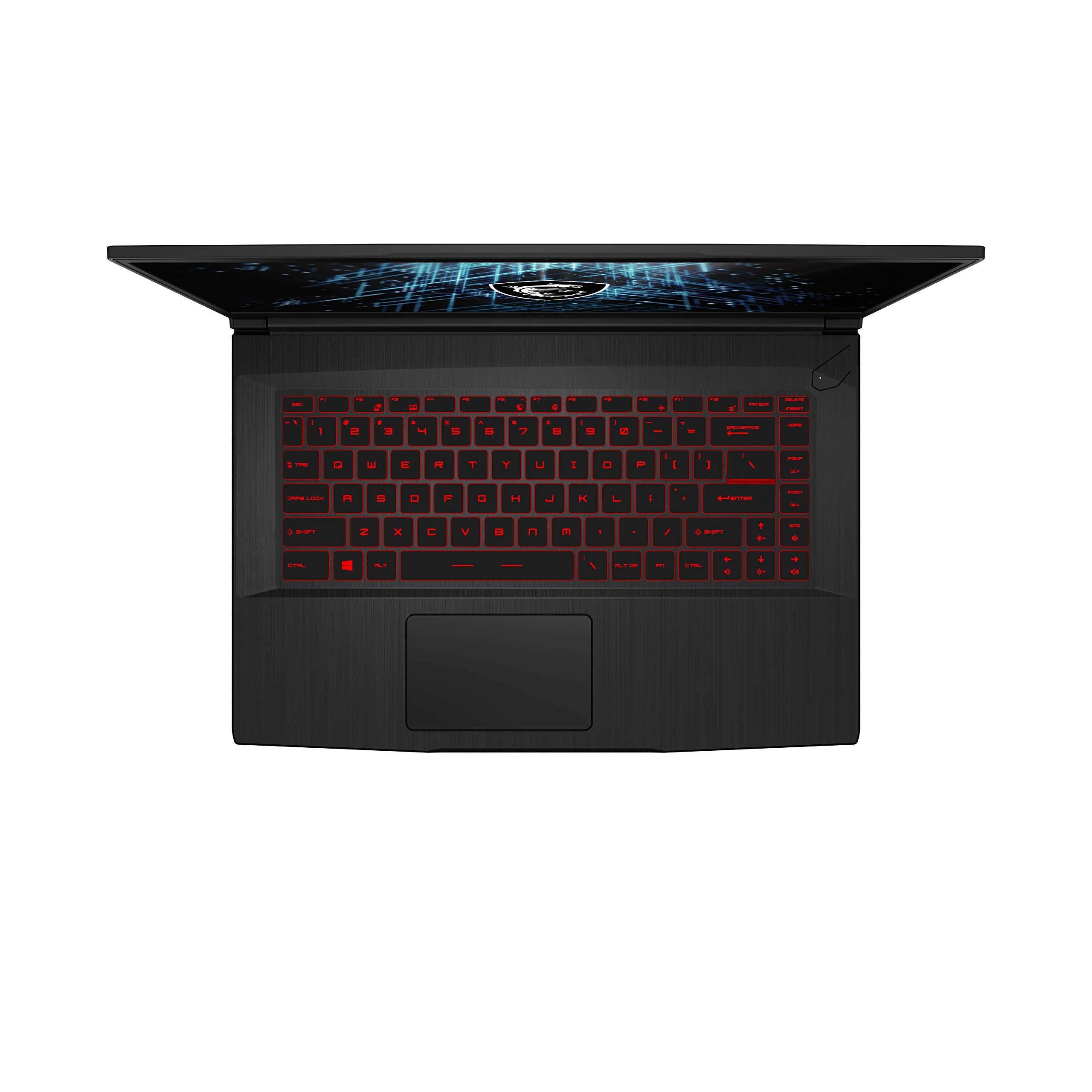 MSI GF65 Gaming Laptop: 15.6" 144Hz FHD 1080p, Intel Core i7-10750H 6 Core, NVIDIA GeForce RTX 3060, 16GB, 512GB NVMe SSD, WiFi 6, Red Keyboard, Win 10, Black (10UE-047)