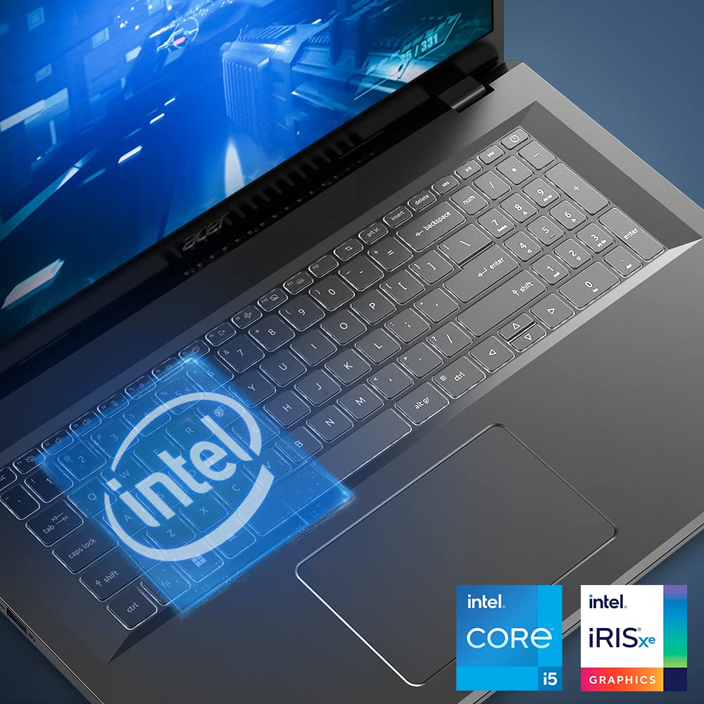 acer Aspire 5 A515-57-598B Slim Laptop - 15.6" Full HD IPS Display - 12th Gen Intel i5-12450H Octa Core Processor - 16GB DDR4-512GB NVMe SSD - WiFi 6 - Amazon Alexa - Windows 11 Home, Gray