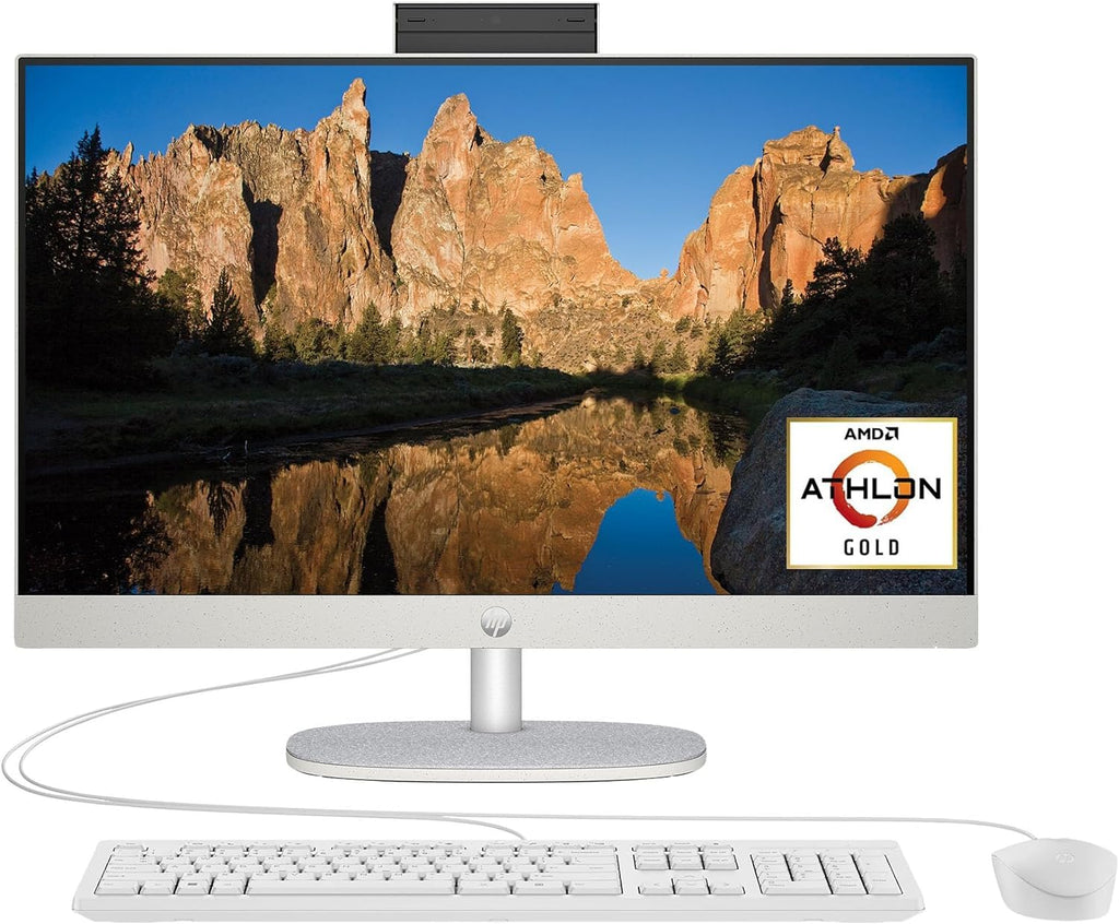 HP 2025 22" All-in-One Desktop PC • The New Version for Everyday Use • Latest 13th Gen Intel Quad-Core Processor up to 3.4GHz • FHD Display • WiFi 6 & Bluetooth • Win11 Pro (2GB RAM | 688GB Storage)